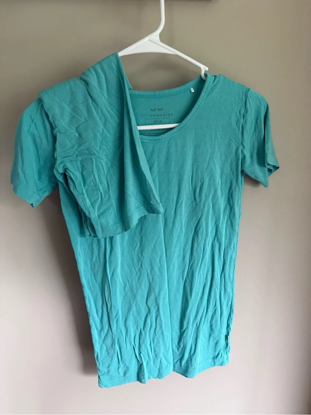 Little Sleepies 12-14 glacier blue short set